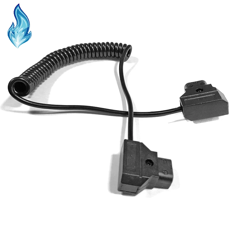 Змеевидная спираль со штепсельным тросом питания DTap D-Tap BTap Plug exension для V-Mount батарей/пластин