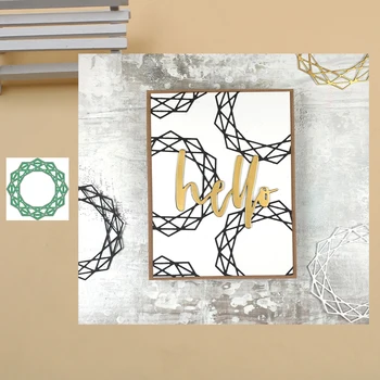 

Lucky Goddess Craft Metal cutting dies Gem Frame Scrapbook paper craft knife mould blade punch stencils dies 2020