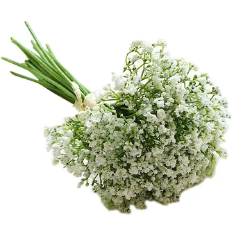 

White Plastic Hand-Painted Starry Night Primrose Artificial Flower Home Decoration Ornaments Photography Props Manual Diy