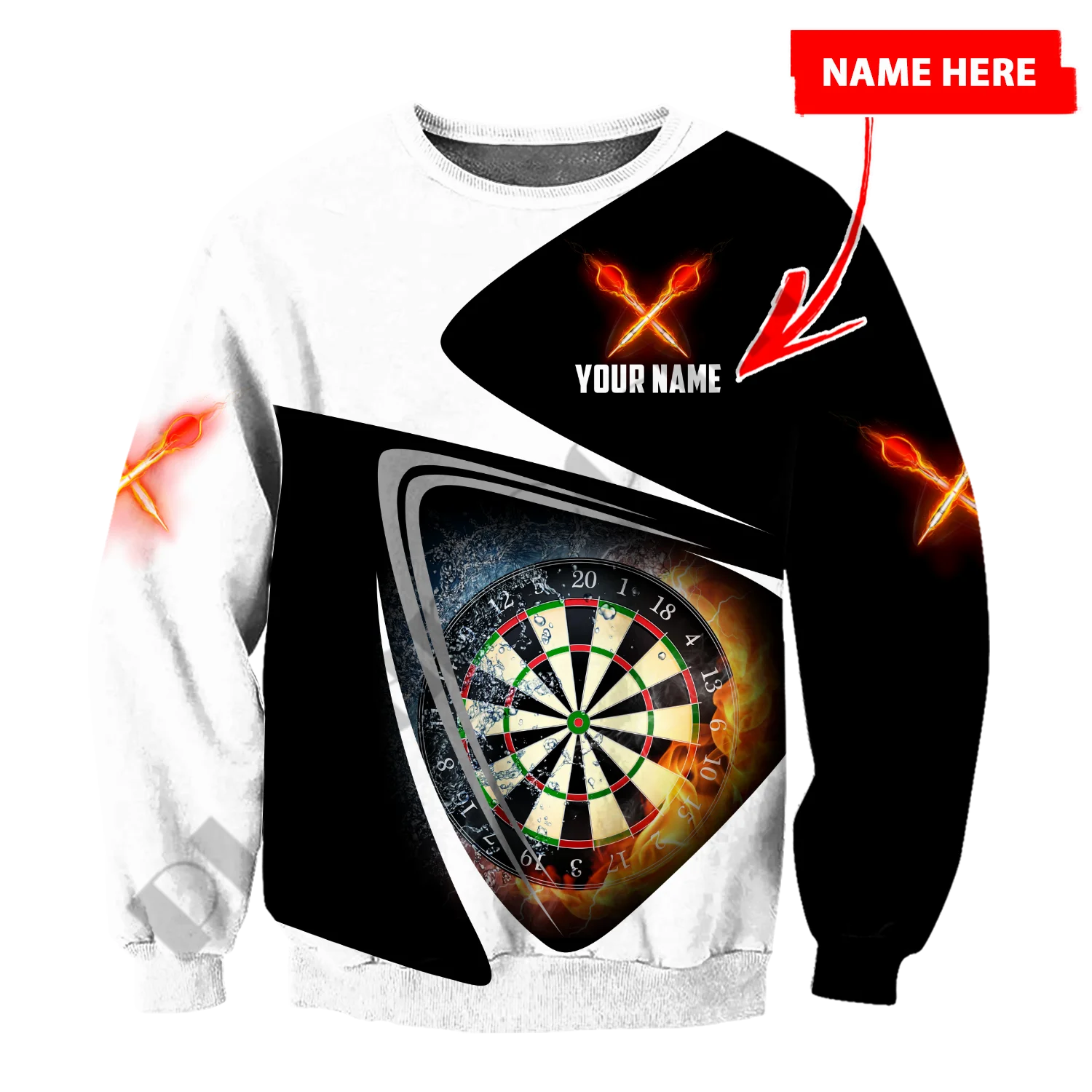 PLstar Cosmos 3Dprint Newest Dart Player Sport Custom Name Harajuku Streetwear Unique Unisex Casual Hoodies/Sweatshirt/Zip F-4