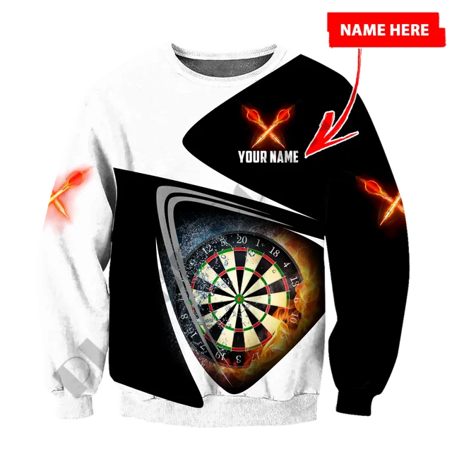 PLstar Cosmos 3Dprint Newest Dart Player Sport Custom Name Harajuku Streetwear Unique Unisex Casual Hoodies/Sweatshirt/Zip F-4 Sweatshirt