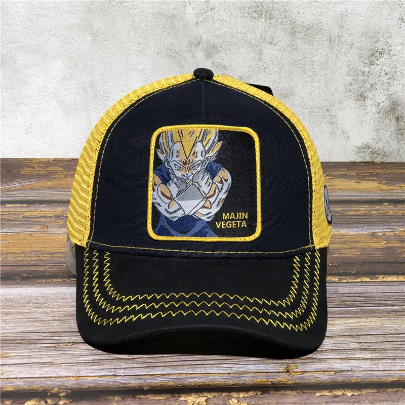 Новая брендовая Кепка Dragon Ball Z VEGETA Snapback Trucker Dad Hat Мужская и женская кепка в стиле панк, хип-хоп, регулируемая косточка, сетчатая Кепка, Прямая поставка