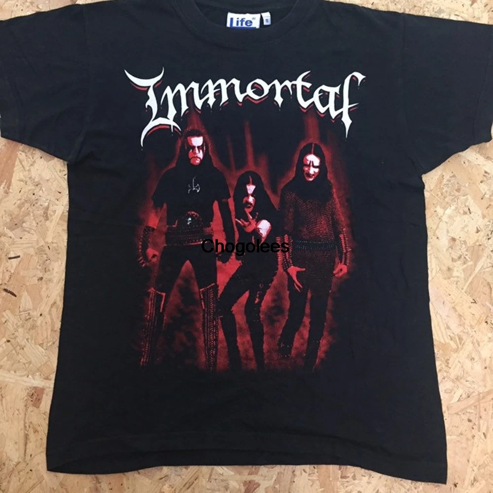 Vintage 00s Black Dark Metal Band T 