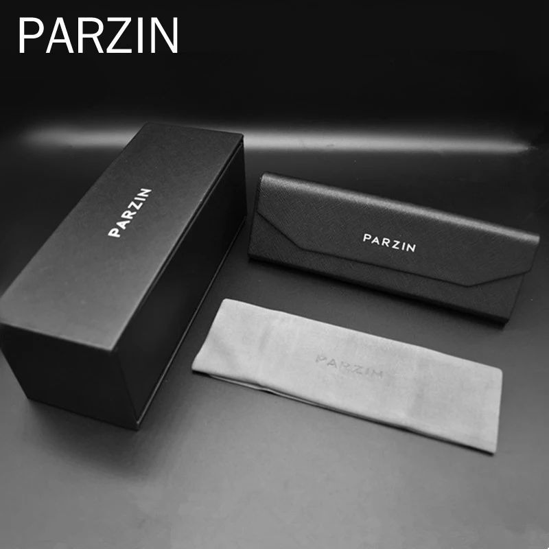 PARZIN модная Цветочная Молодежная круглая оправа для очков пластина и титановая