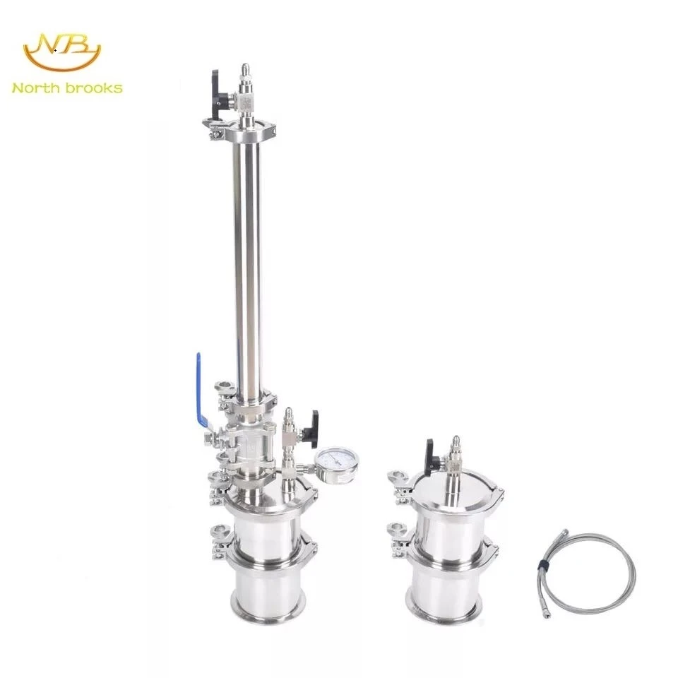 Extractor doméstico de circuito cerrado para tanques más grandes, Kit tubo ahorro, acero inoxidable 304, 120g|Piezas neumáticas| -