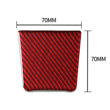 

Red Decor Cover Trim Carbon Fiber Battery Panel For Porsche Macan 2014-2019 1 set High Quality