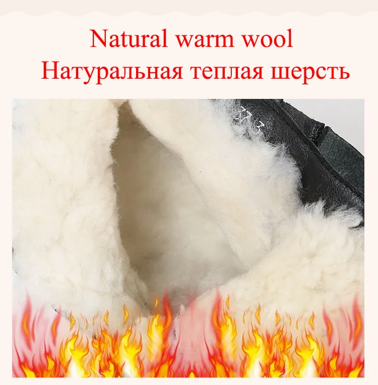GKTINOO/; модные зимние женские ботильоны на плоской подошве; зимние ботинки из натуральной овечьей шерсти; Теплая обувь на меху; женские ботинки