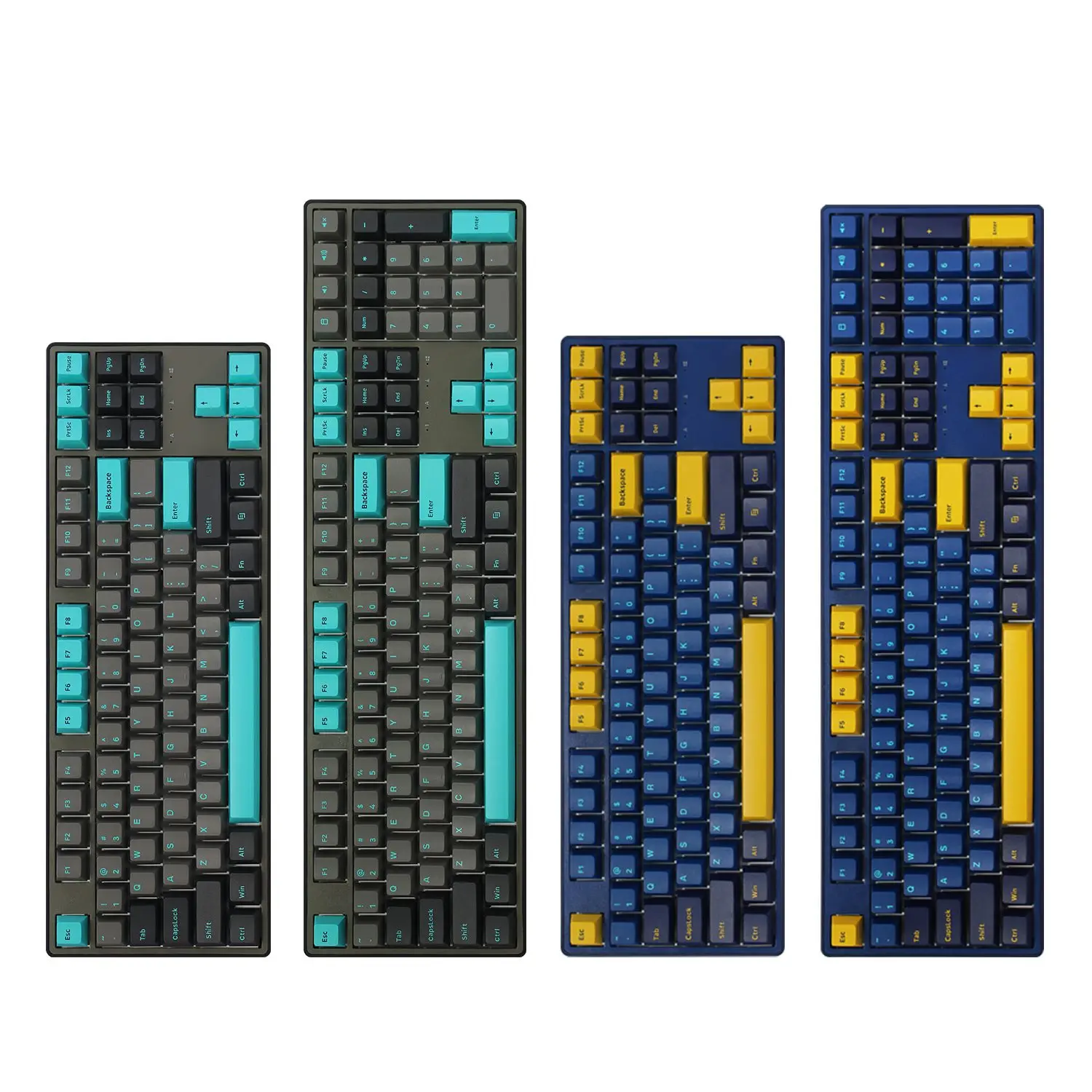 US $95.00 Software driver full key hot swap full keyboard RGB light effect KT87108 keyboard v2