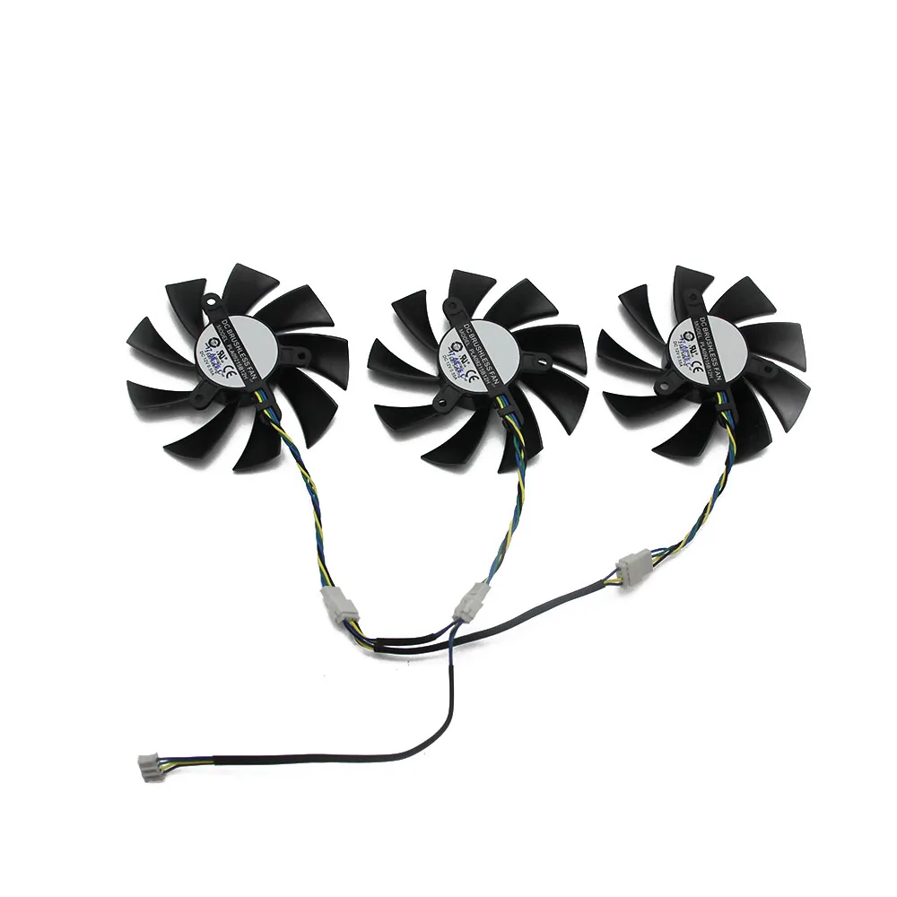 PLA09215B12H Красный Дьявол RX VEGA56 VEGA64 для DATALAND PowerColor Radeon RX Vega 64 56 красный охлаждающий вентилятор