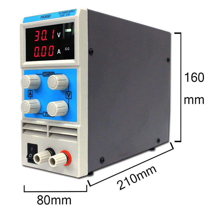 Wanptek 30 в 5A PS305D Мини DC источник питания импульсный источник питания цифровой дисплей переменный Регулируемый лабораторный 110 В/220 В