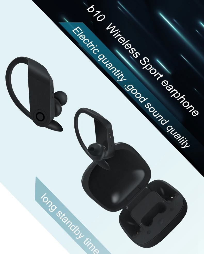 Гарнитура True wireless Bluetooth 5,0 наушники спортивные наушники Tws наушники водонепроницаемые проф наушники Беспроводная стереогарнитура