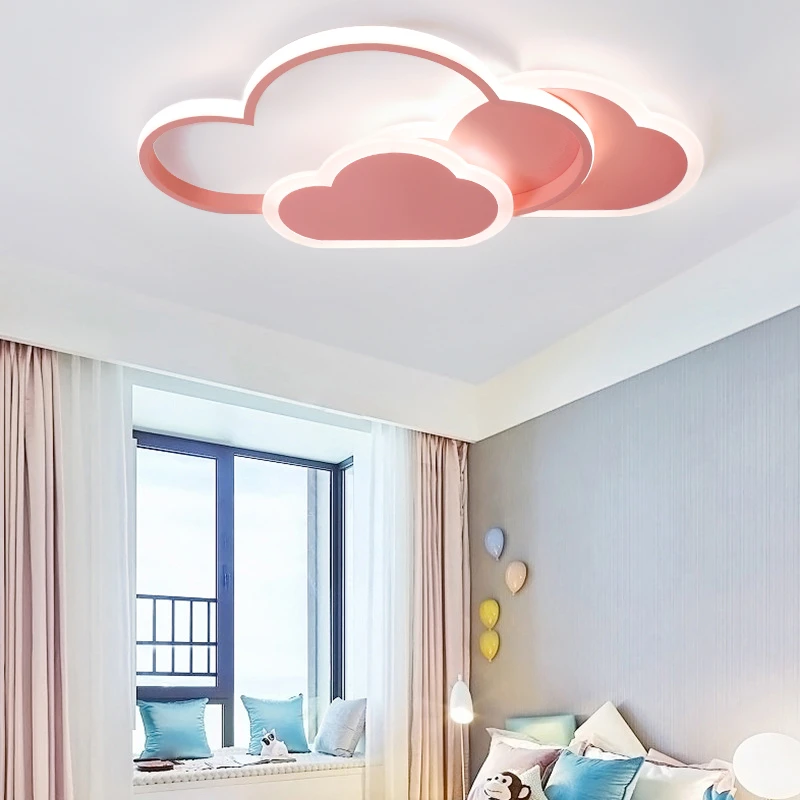 Cloud Ceiling Light Children Bedroom Light Modern LED Lights Child Cloud Chandelier Dimmable Indoor Lamp Lighting Fixtures