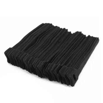 

New 100 x adjustable black nylon cable tie L 15cm