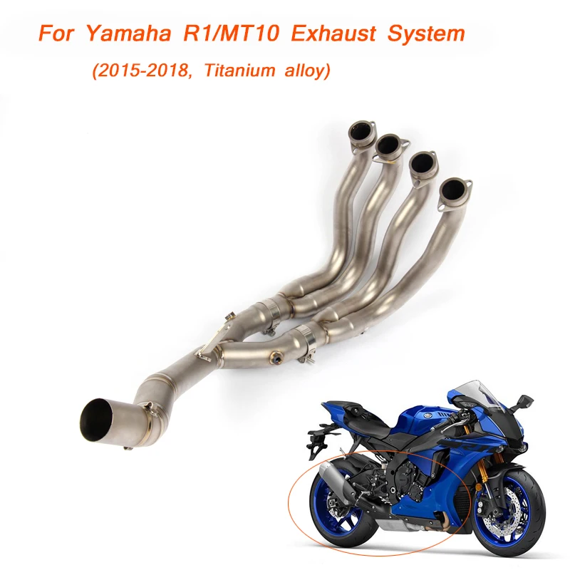 

YZF-R1 Motorcycle Titanium Alloy Full Link Pipe Non-destructive System For Yamaha R1/MT10 2015 2016 2017 2018