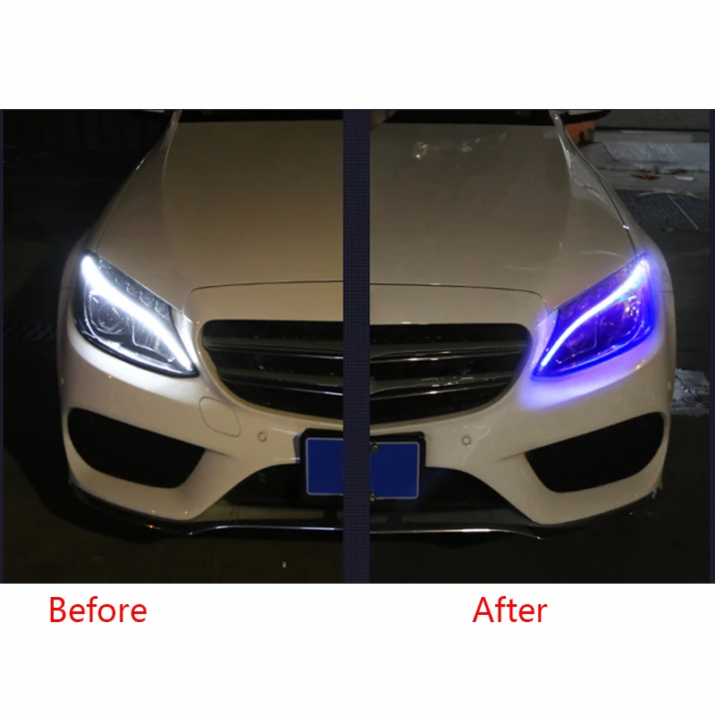 Для Mercedes Benz C class DRL светодиодный светильник дневного света декодер w205 s205 c205 a205 AMG c 63
