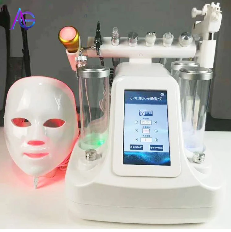Tecnologias nuevas hydrafacial Корея ультра-тонкий пузырь оборудование для салона красоты очиститель для сосания черных точек - Цвет: 9-in-1