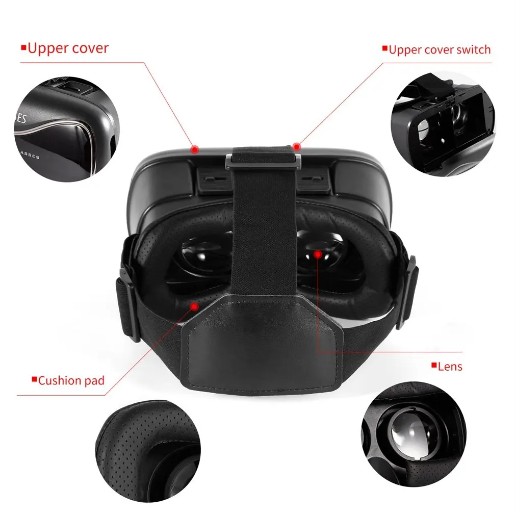 Портативный VRD3 Очки виртуальной реальности шлем мой VR коробка Реалистичные 3D очки гарнитура картон для большинства смартфонов
