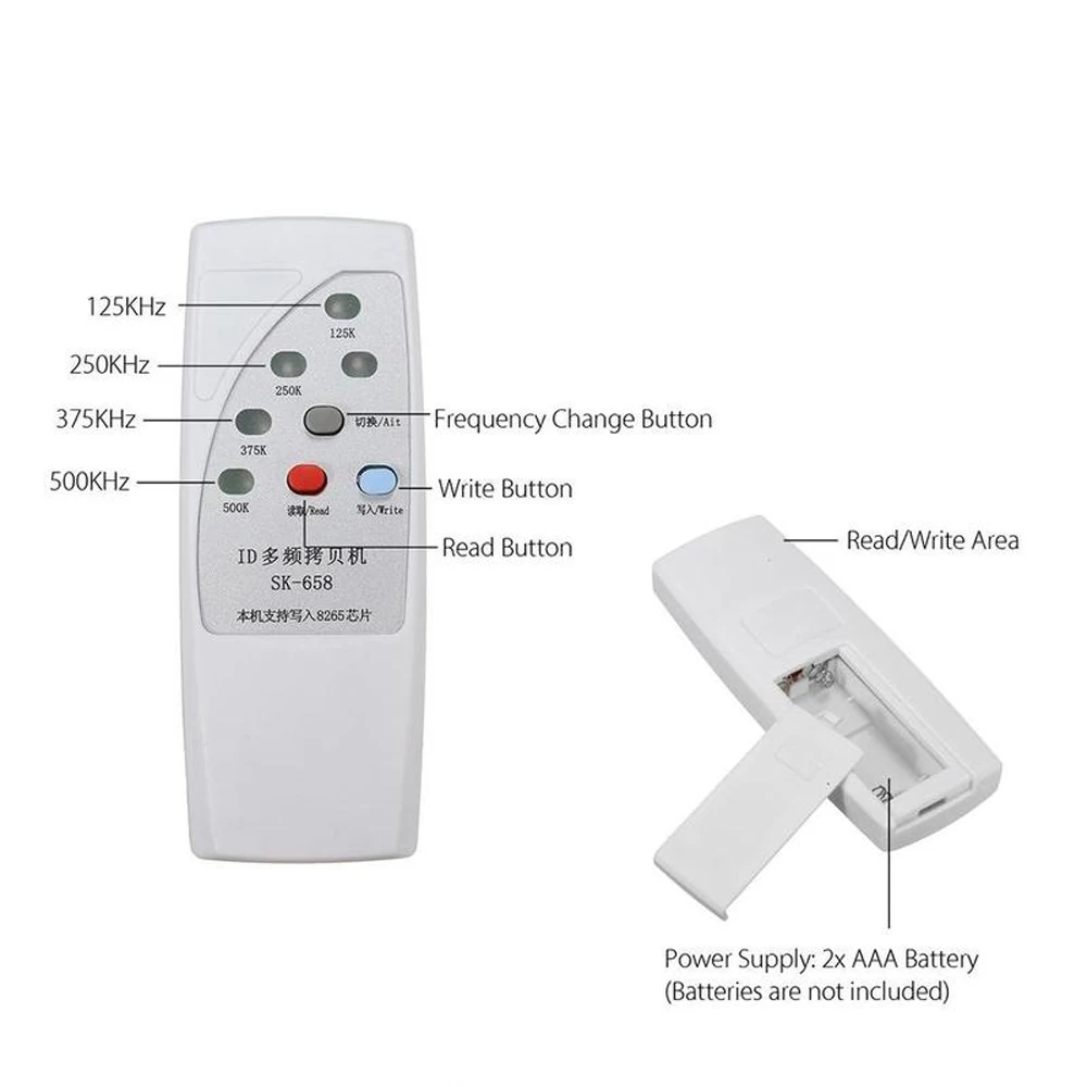 Портативный Rfid считыватель карт-ручной Rfid писатель 13 шт. 125 кГц Кардридер писатель копировальный аппарат с 6 картами/метками комплект