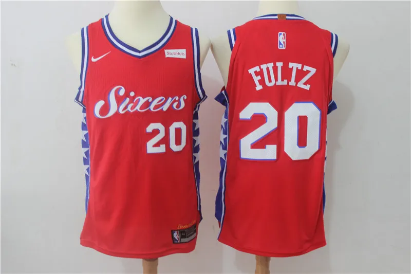 AS PICTURE Мужская футболка Philadelphia Бен Симмонс 76ers - Цвет: AS PICTURE