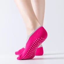 4 пары женских носков для йоги противоскользящие частицы крест сплошной цвет танцы Пилатес Йога удобные носки из хлопка спортивные носки ZJ55