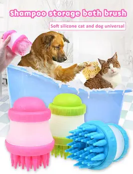 

Hot New Qualified Pet Dog Cat Bath Brush Comb Rubber Glove Hair Fur Grooming Massaging Massage Mit Pet Shower Dog Clean Tools
