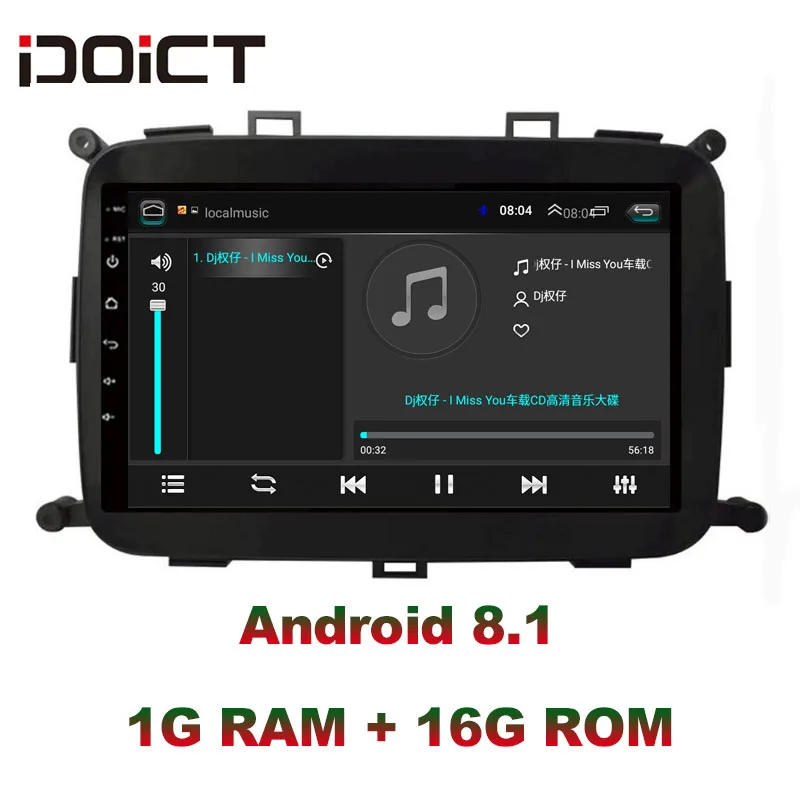  IDOICT Android 8.1 Car DVD Player GPS Navigation Multimedia For KIA Carens 2013-2018 radio car ster
