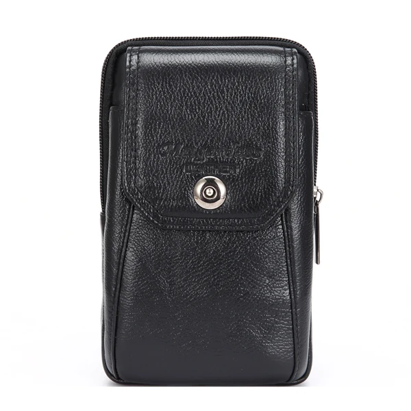 MEIGARDASS пояса из натуральной кожи сумки хип забавная сумка на пояс поясная сумка мешочки для телефона путешествия Мужская маленькая поясная сумка кожаный чехол - Цвет: 6023 black
