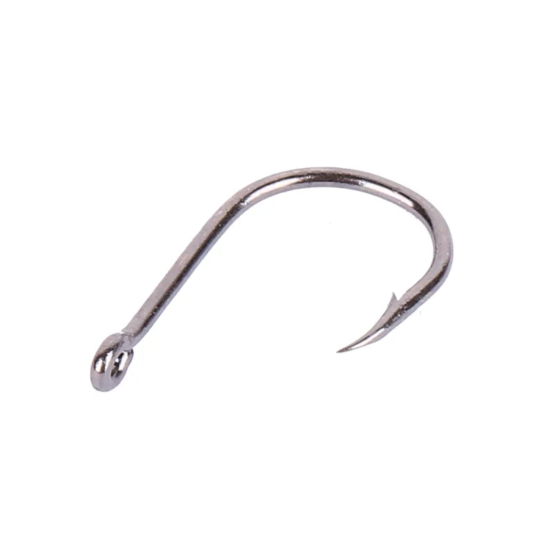 100 Pcs/Box High Efficiency Barbed Fishing Hooks High Carbon Steel Fishhooks barbed Hook Lake River Ocean Fishing Fishhooks