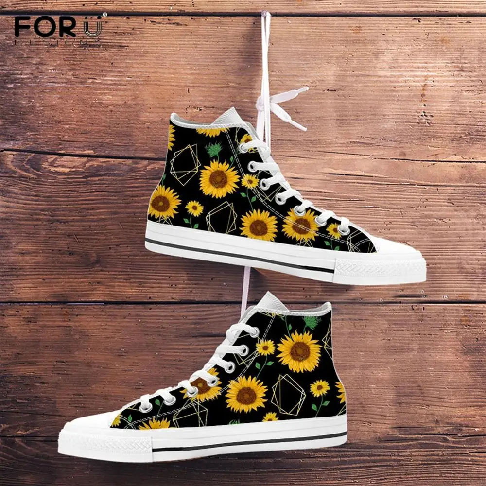 yellow flower converse