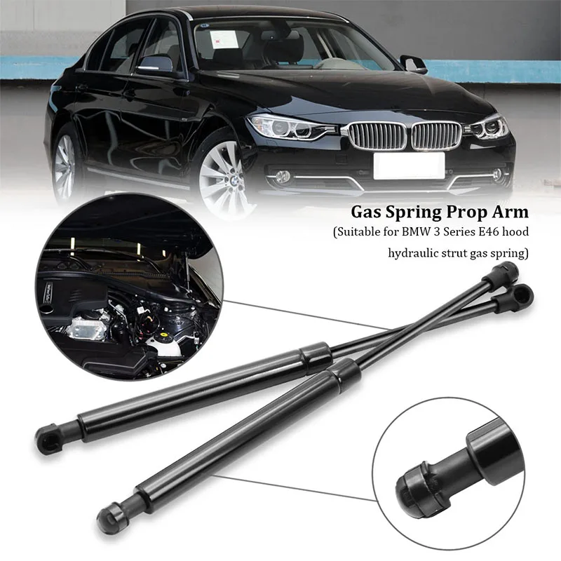 

2pcs Car Bonnet Gas Struts Support Lift Spring Shock Gas Rods For BMW E46 323Ci 323i 325i 328i 330Ci Auto Accessories