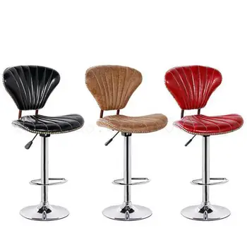 

800 Bar Chair European Bar Chair Rotary Lifting Chair Backrest High-footed Stool Front Desk Cashier Chair Beauty Chair Bar Stool