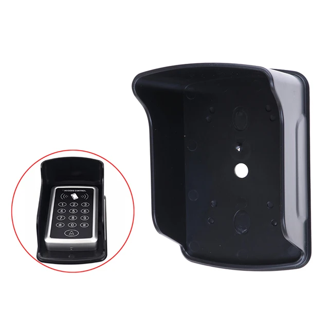 New Waterproof Cover For Metal Access Control Keypad Rain Cover Black Shell Access Controller 1