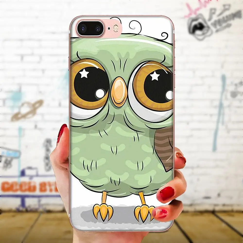 Милый сова мультфильм для Xiaomi Redmi Mi 4 7A 9T K20 CC9 CC9e Note 7 9 Y3 SE Pro Prime Go Play TPU Cool