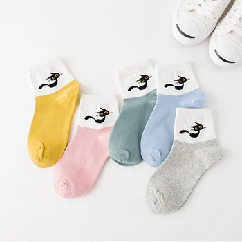 

Autumn and winter on the new Korean version of the small fresh cartoon kitten cotton tube female boat socks cotton women socks