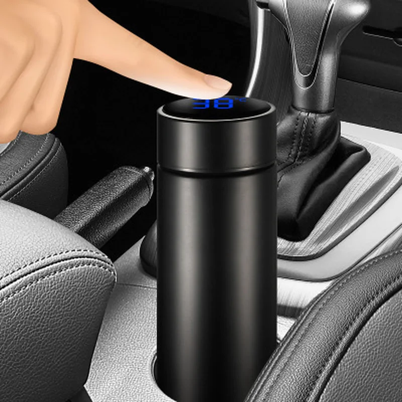500ml Creative Smart Thermos Water Bottle Cup Temperature Display Vacuum Flask 304 Stainless Steel Thermos Mug