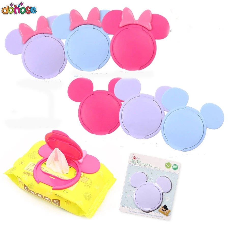 1Pc Baby Wet Wipes Newborn Baby Reusable Colorful Wet Paper Lid Cover Wet Tissues Reusable Lid Mother Baby Care Useful Accessory