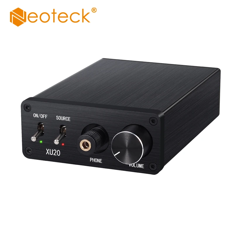

Neoteck 192kHz DAC Audio Converter Adapter With Headphone Amplifier SPDIF Toslink to R/L 6.5mm Support 16-300 Ohm Headphone