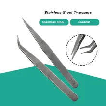 Острые концевые щипцы для технического обслуживания из нержавеющей стали промышленные прецизионные изогнутые прямые пинцеты для телефона, инструменты для ремонта компьютера