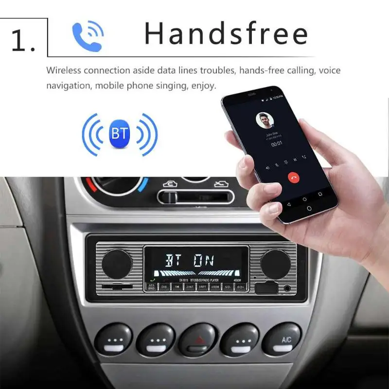 SWM 5513 lcd автомобильный стерео MP3-плеер fm-радио Bluetooth 4,0 USB AUX вход