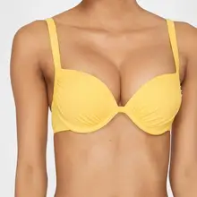 Koton женский желтый однотонный Бикини Топ 9YAK89317OM