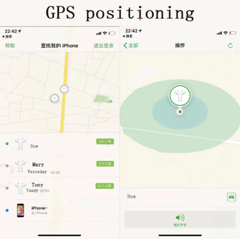 [Name Change + GPS Positioning] i90000 TWS 2.0 Wireless Bluetooth Earphone Smart Sensor Airpots for Iphone 11 Samsung Honor