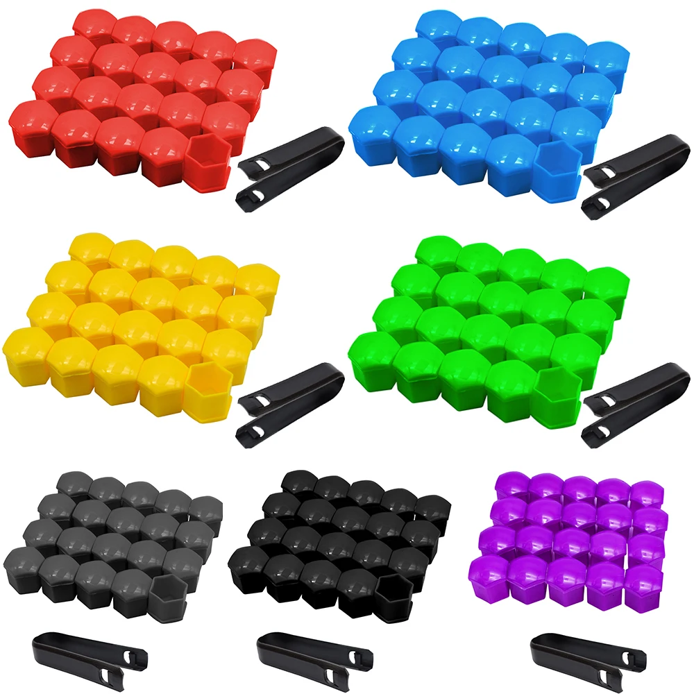 Wheel nut caps 20Pcs car tyre nut bolt cover wheel nut caps center protection for alloy wheel bolt caps auto exterior accessories 19mm 17mm 21m