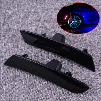 

DWCX 2Pcs Red ABS Rear Smoked Red LED Side Marker Light Fit for Chevy Camaro 2016 2017 2018 Cadillac CTS 2014-2018 ATS 2015-2018