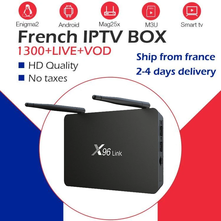 X96 ссылка Android 7.1.2 ТВ коробка+ Neo ТВ pro IP ТВ m3u французский арабский iptv поле, Францию, Бельгию, 2G/16G S905X3 ИК 8K Wi-Fi 2,4G/5G IPTV Set-top Box