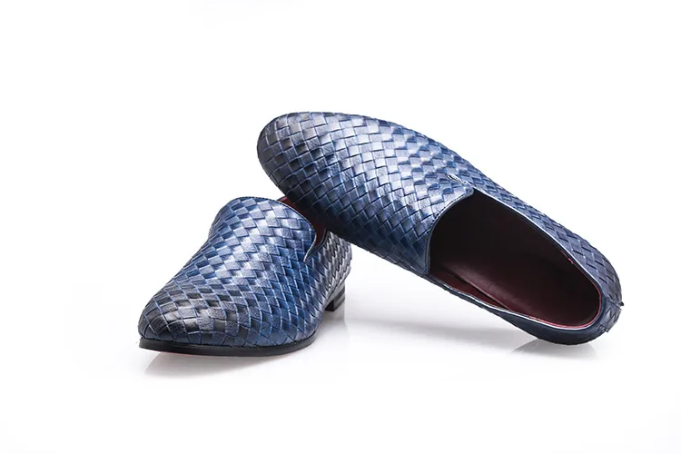 Designer britânico masculino preto sapatos casuais deslizamento