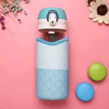 Модная стеклянная бутылка, портативная чашка, которая всегда под рукой, офисный чай, свежая стеклянная бутылка