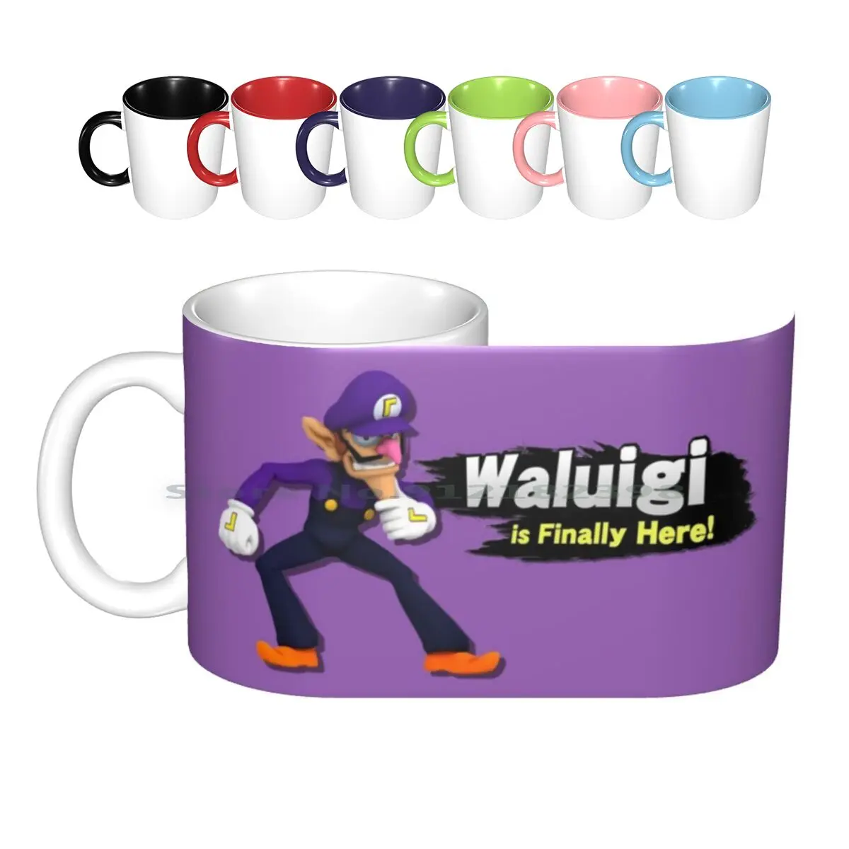 Waluigi-Super Smash Bros. Tazze In Ceramica Tazze Da Caffè Tazza Da Tè Al Latte Giochi Di Gioco Waluigi Gamer Videogame Videogiochi Video