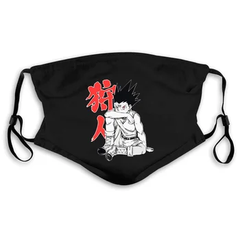 

Hunters X Hunter Anime Black Sitting Gon Mens New Men Mouth Mask Women's kid PM2.5