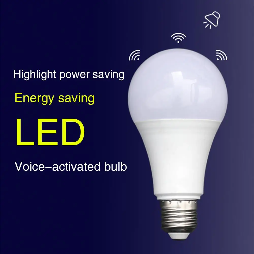 

Voice Control LED Lamp Bar Home Durable LED Bulb Courtyard E27 Super Bright Stairs LED Light Bulb Bedroom Entrance Door