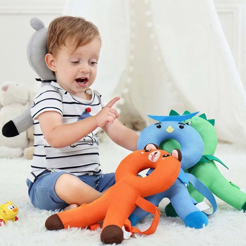 

1Pcs Aid Baby Pillows Infant Supplies Multicolor Head Protection Pillow Cartoon Animal Adjustable Toddler Headrest